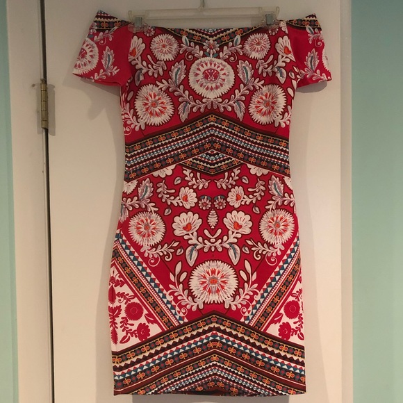 Off the Shoulder Bodycon Mini Dress - Picture 2 of 2